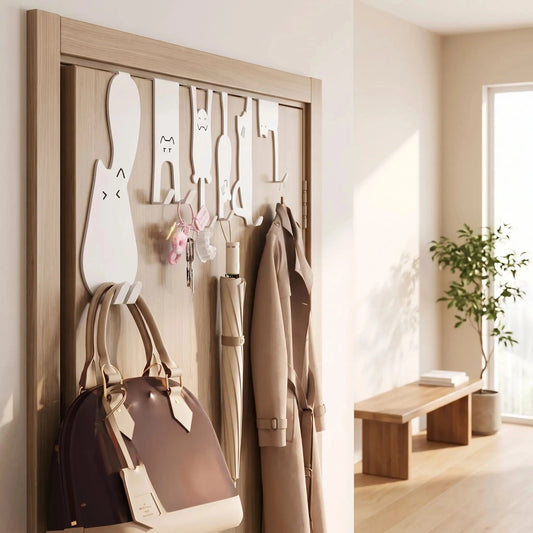 Porte manteau de porte chat design en fer pour optimiser l’espace sans percage