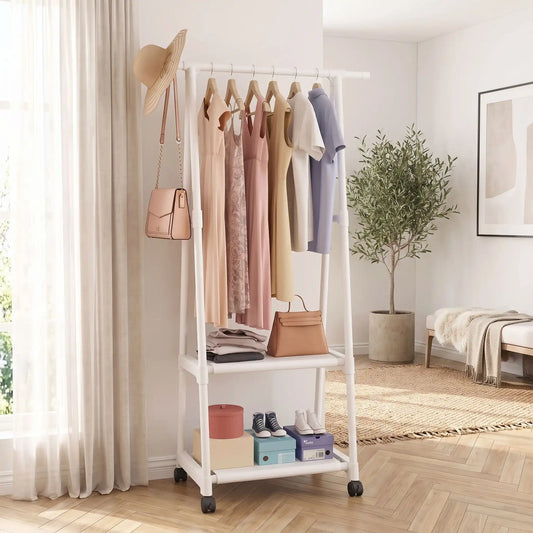 Porte‑manteau enfant LYKKE sur roulette KidOrganize stable et évolutif