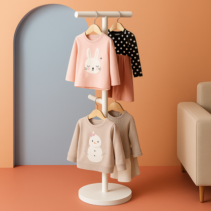 porte manteau enfant zako avec chandails
