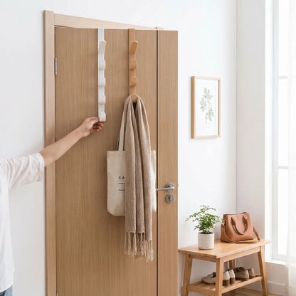 Porte‑manteau de porte sans perçage Modèle Futé en résine, vue frontale