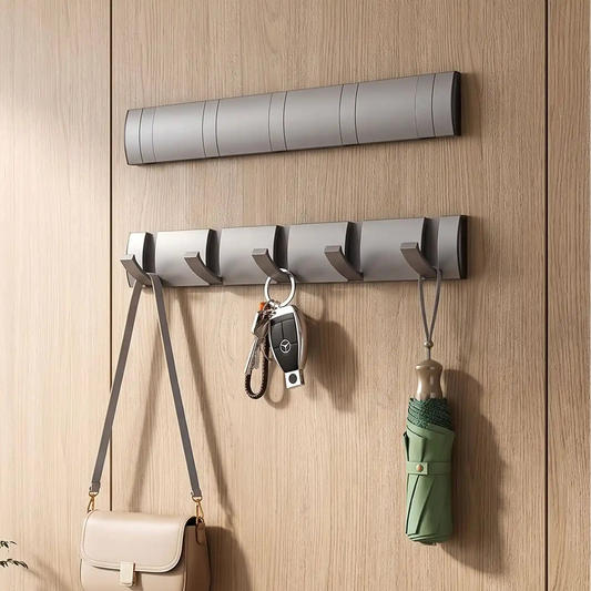 Porte‑manteaux muraux LYKKE™ en aluminium, design gain de place