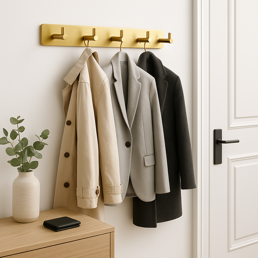 Porte manteau mural avec veste