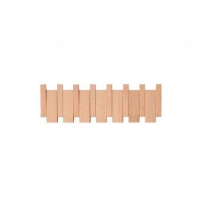 Porte‑manteau mural bois en hêtre 6 crochets style scandinave 