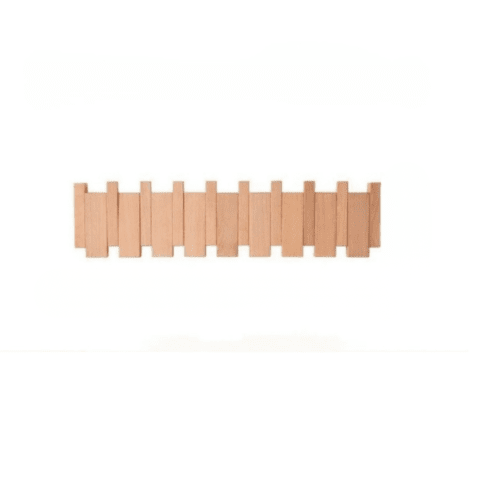 Porte‑manteau mural bois en hêtre 8 crochets style scandinave