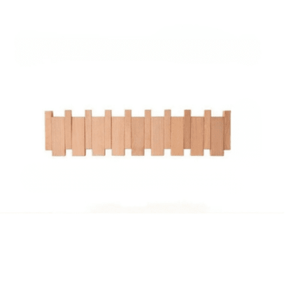 Porte‑manteau mural bois en hêtre 8 crochets style scandinave
