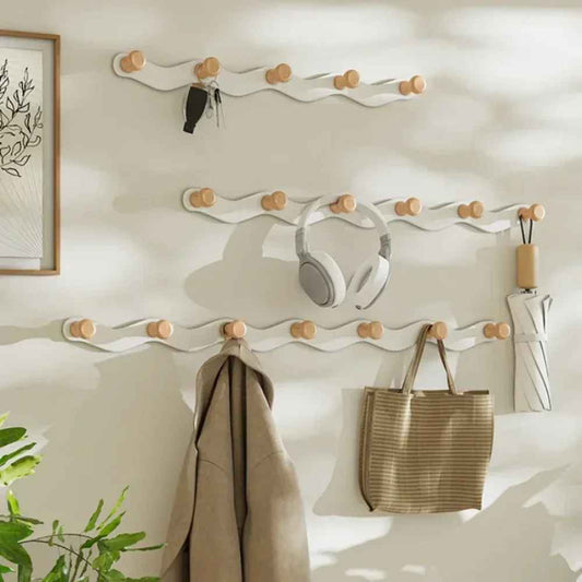 porte manteau mural creativewaves avec parapluie et ecouteurs