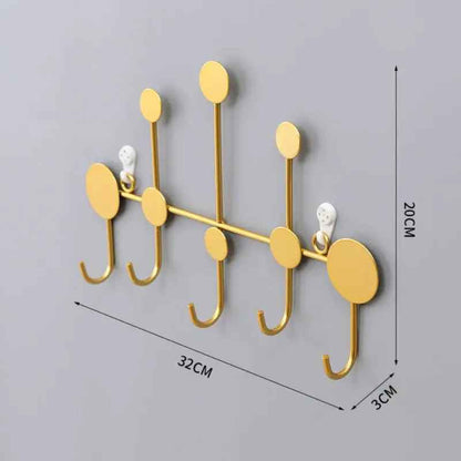 porte manteau mural design Or