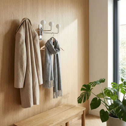 Porte manteau mural design avec cintre Rotatif Vintage