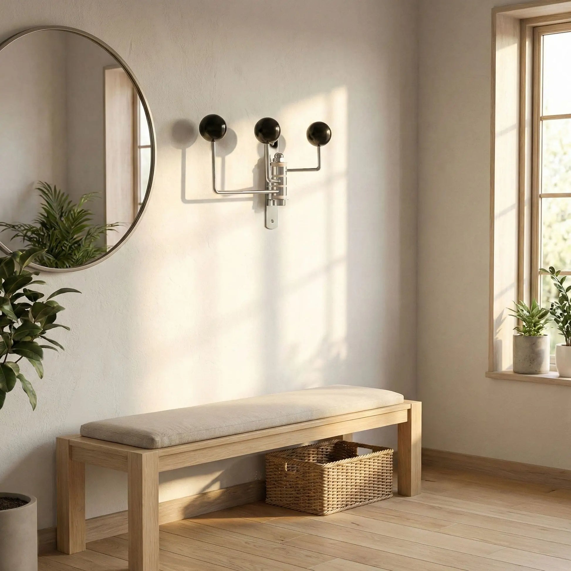 Porte manteau mural design belle entrée Rotatif Vintage