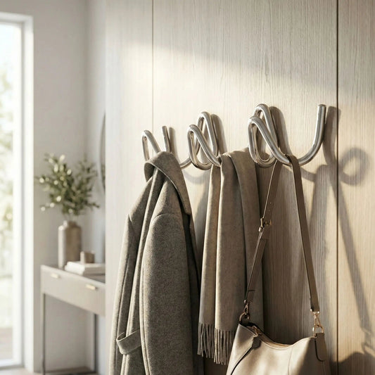 Porte-Manteau Mural Design | Élégance Ondulée - Rangement signature