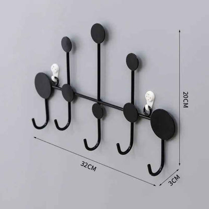 porte manteau mural disign noir