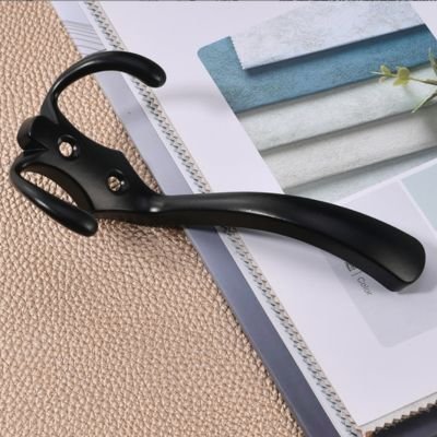 Porte manteau mural métal noir