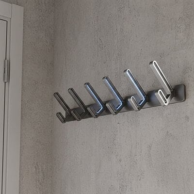porte manteau mural patere metal robuste pour entree 