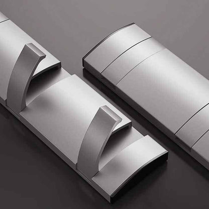 Porte-manteau mural patere aluminium moderne pour entrée

