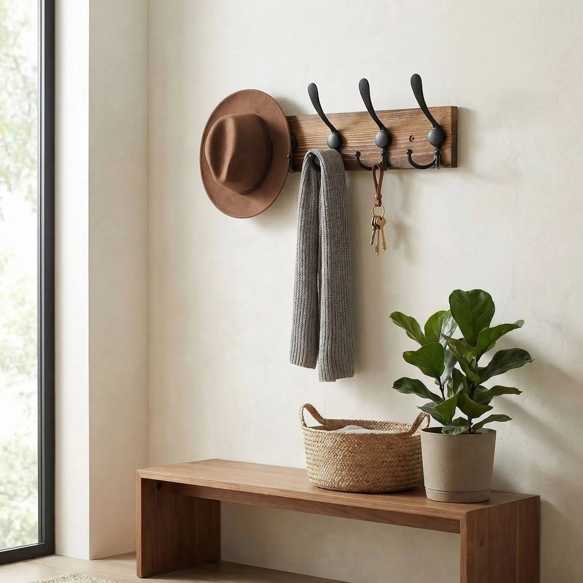 Porte manteau oriinal avec chapeau