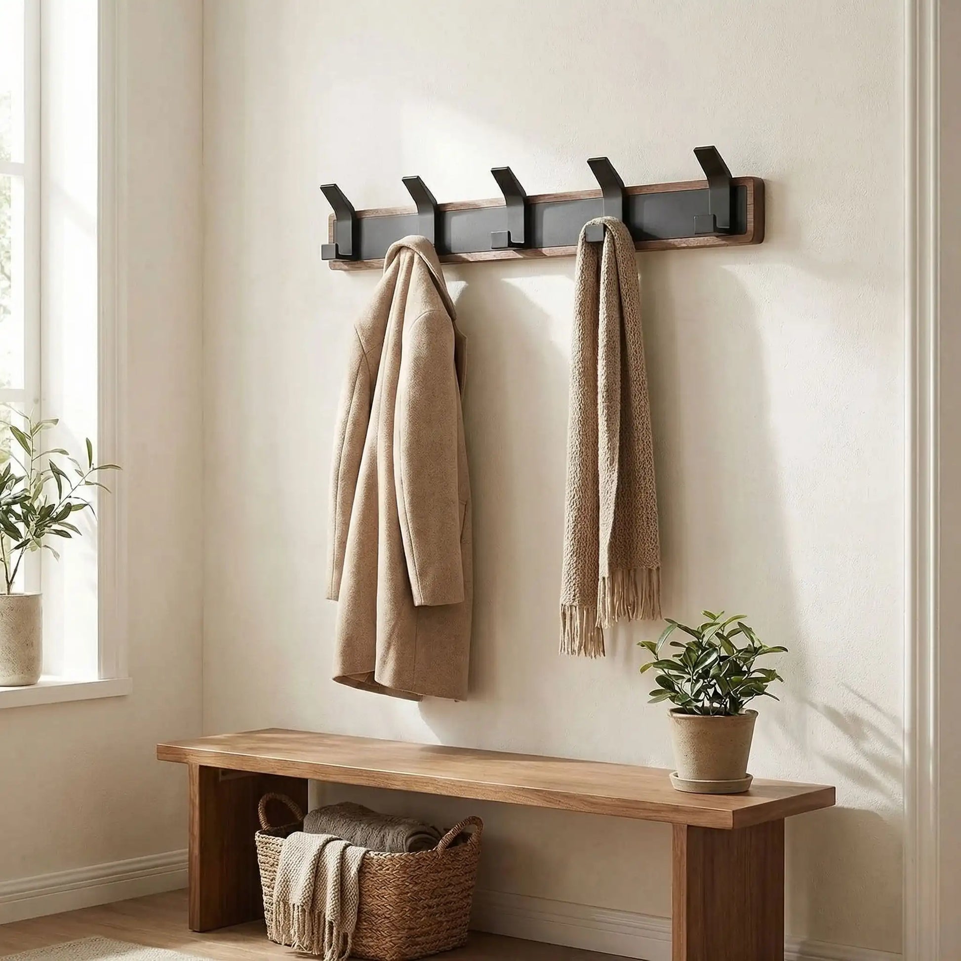 Porte manteau patere gain de place
