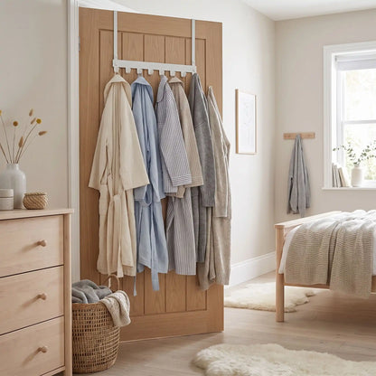 Porte‑manteau porte LYKKE™ en métal, solution sans perçage pour chambre à coucher