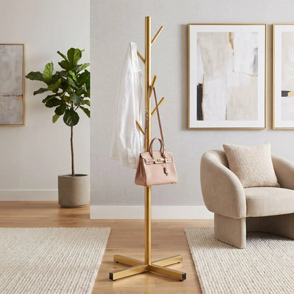 Porte‑manteau sur pied LYKKE en métal finition élégante