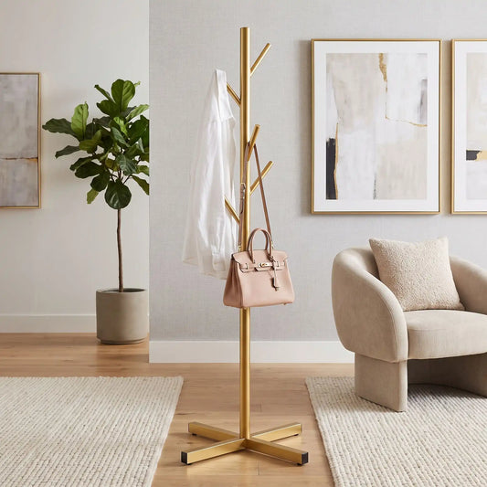 Porte‑manteau sur pied LYKKE en métal finition élégante