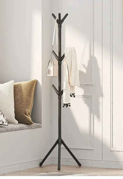 porte manteau sur pied plasticoat noir avec echarpe