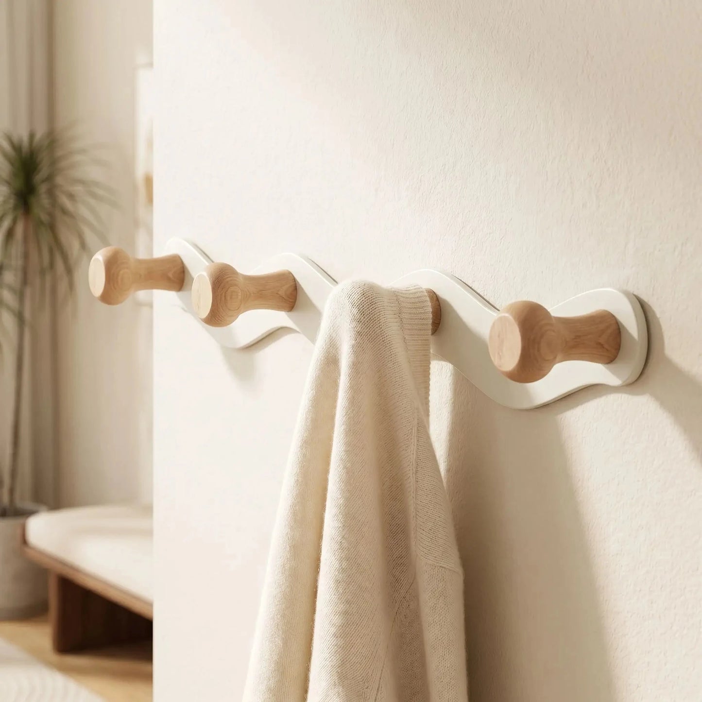 Porte‑Manteau Mural Design | Ondulé CréativeWaves™ Sans Perçage Porte-manteau mural Rangement signature 