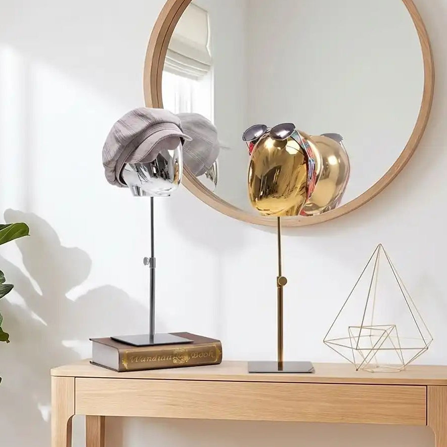 Présentoir à casquette LYKKE™ ajustable tête métallique
