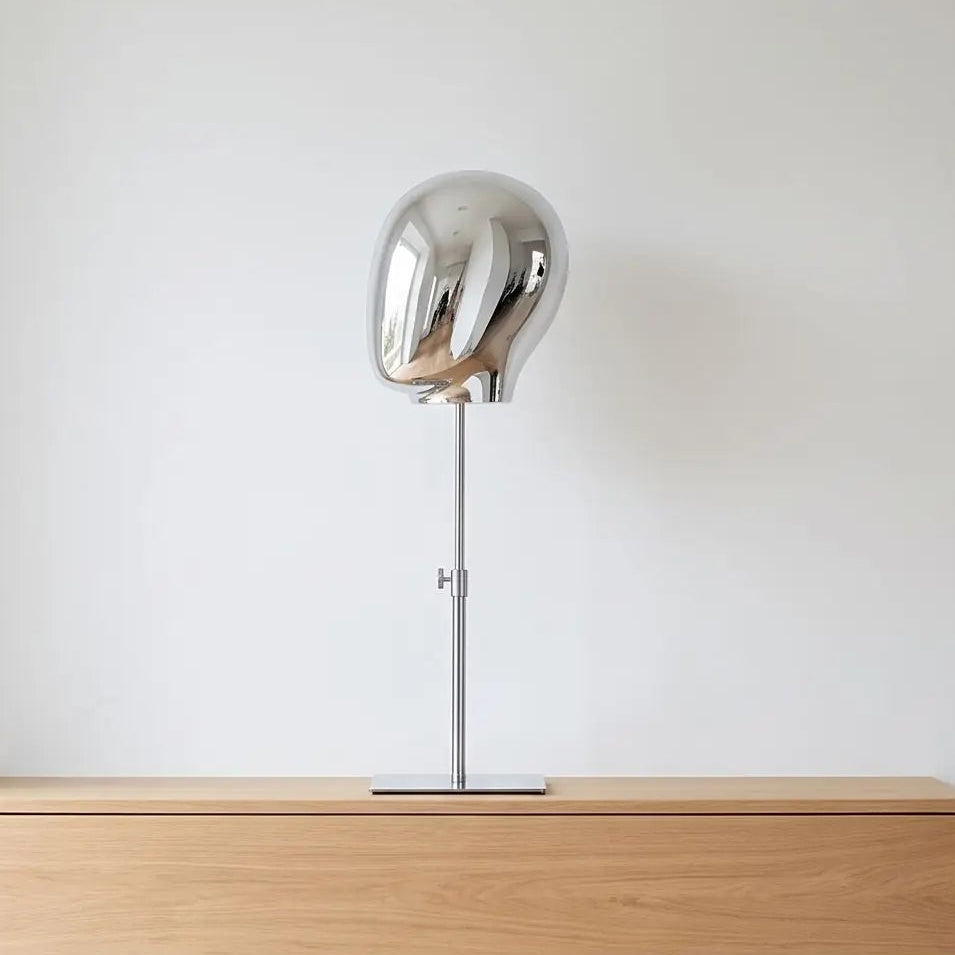 Présentoir à casquette LYKKE™ argent ajustable tête métallique