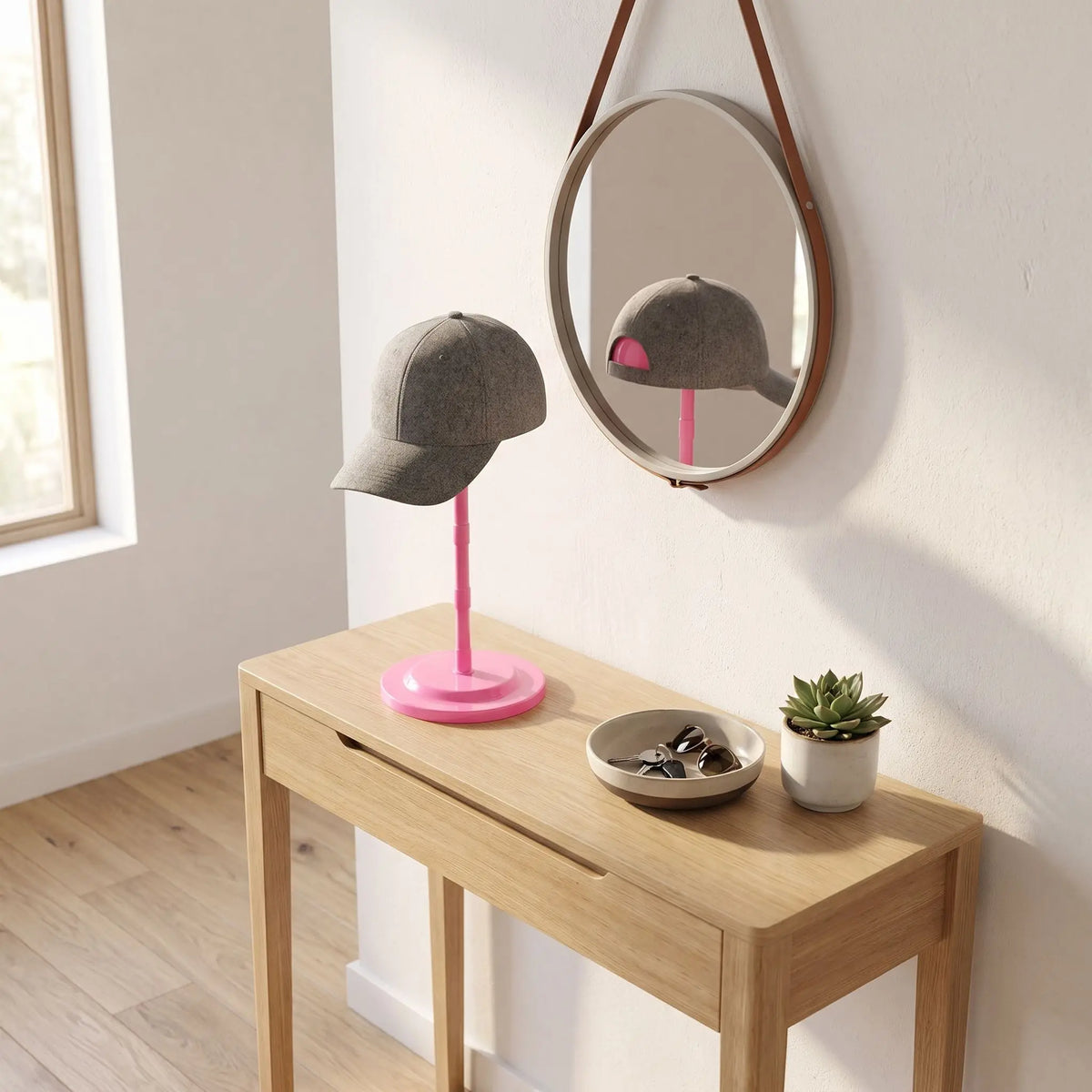 Présentoir à casquette FJELL™ ajustable champignon rose