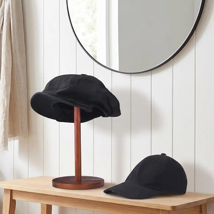 Présentoir à casquette SKOG™ bois naturel pour entrée organisée