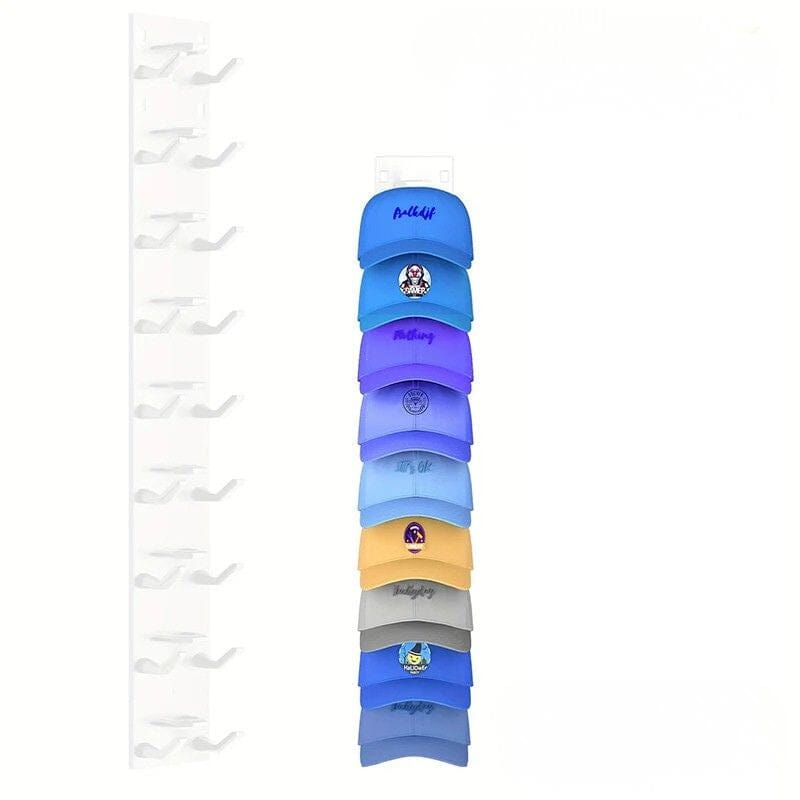 Range-casquette mural design blanc