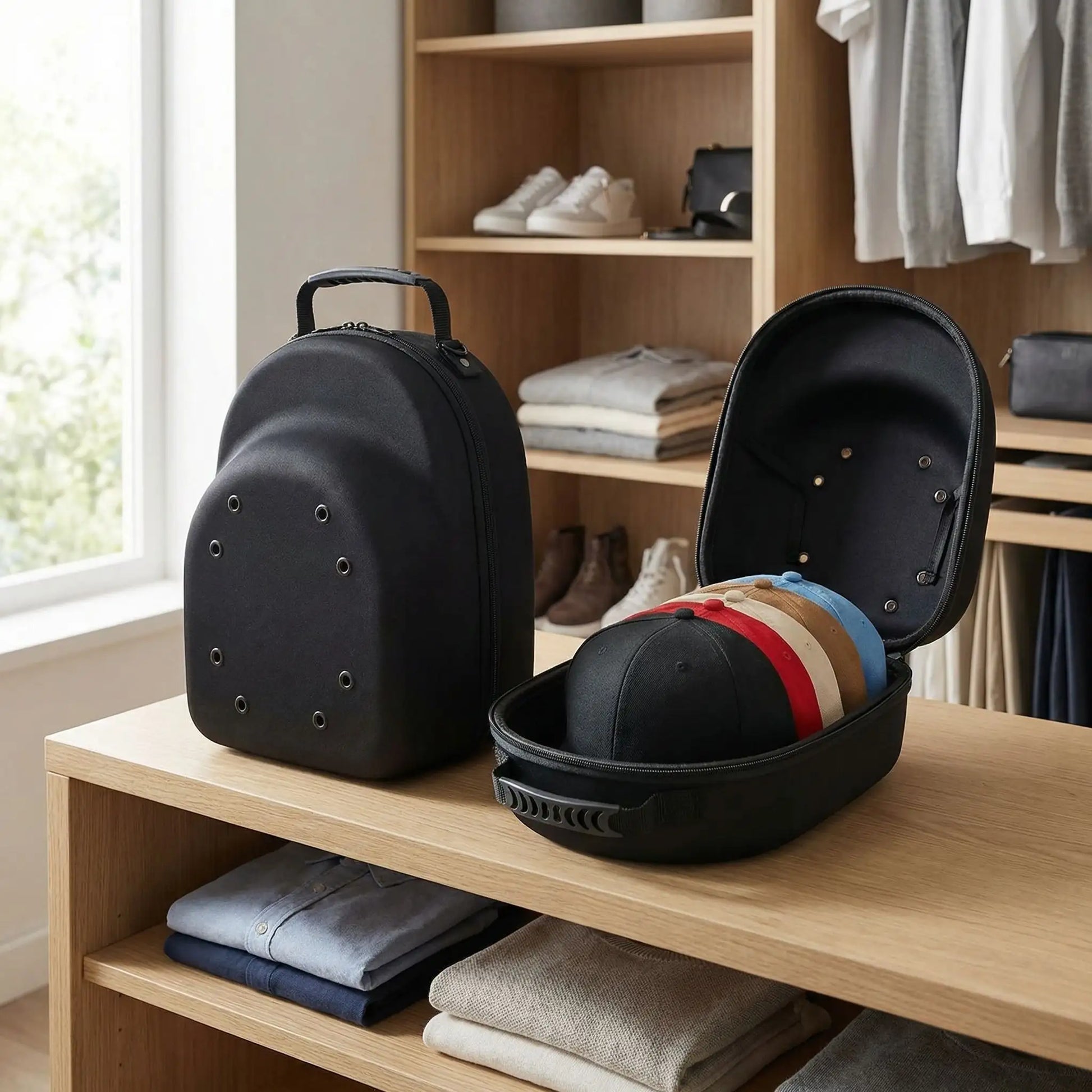 Range casquette protection solide