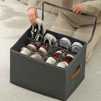 Range Chaussures | Boîte Modulable & Empilable - ShoeBox Organisateur de chaussures Rangement signature 