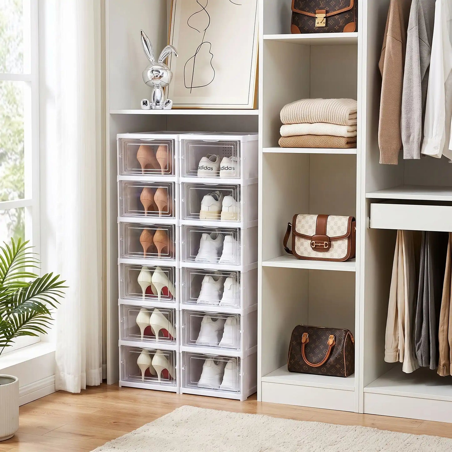 Range chaussures modubox fjell pp haute densite avec structure empilable pour optimiser l’espace