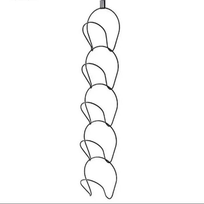 Rangement casquette cintres polyvalents noir