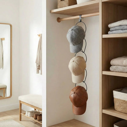 Rangement casquette cintres polyvalents