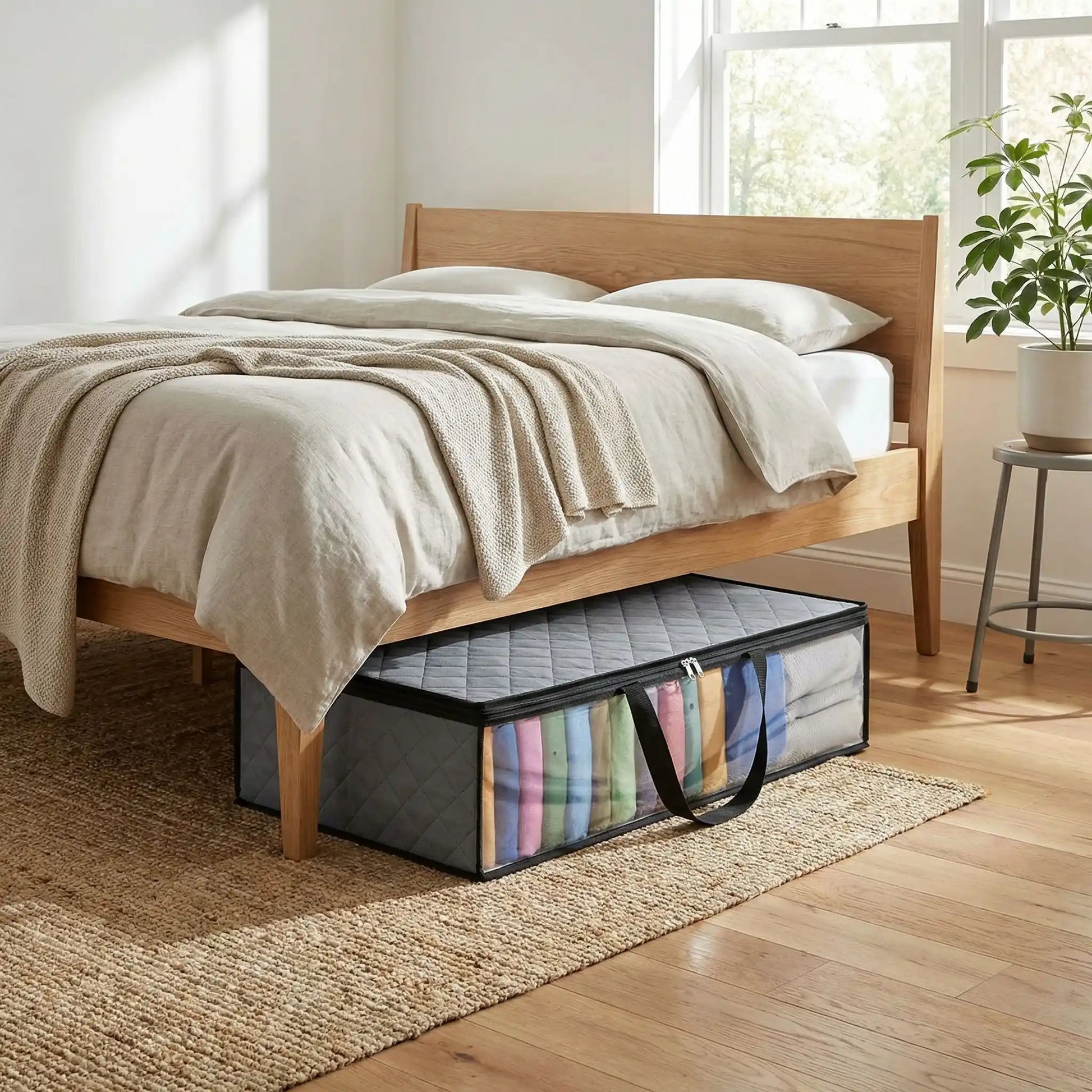 Rangement casquette sous le lit