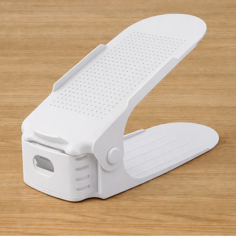 Rangement chaussure FJELL™ réglable en PP haute densité blanc pour entrée organisée et harmonieuse