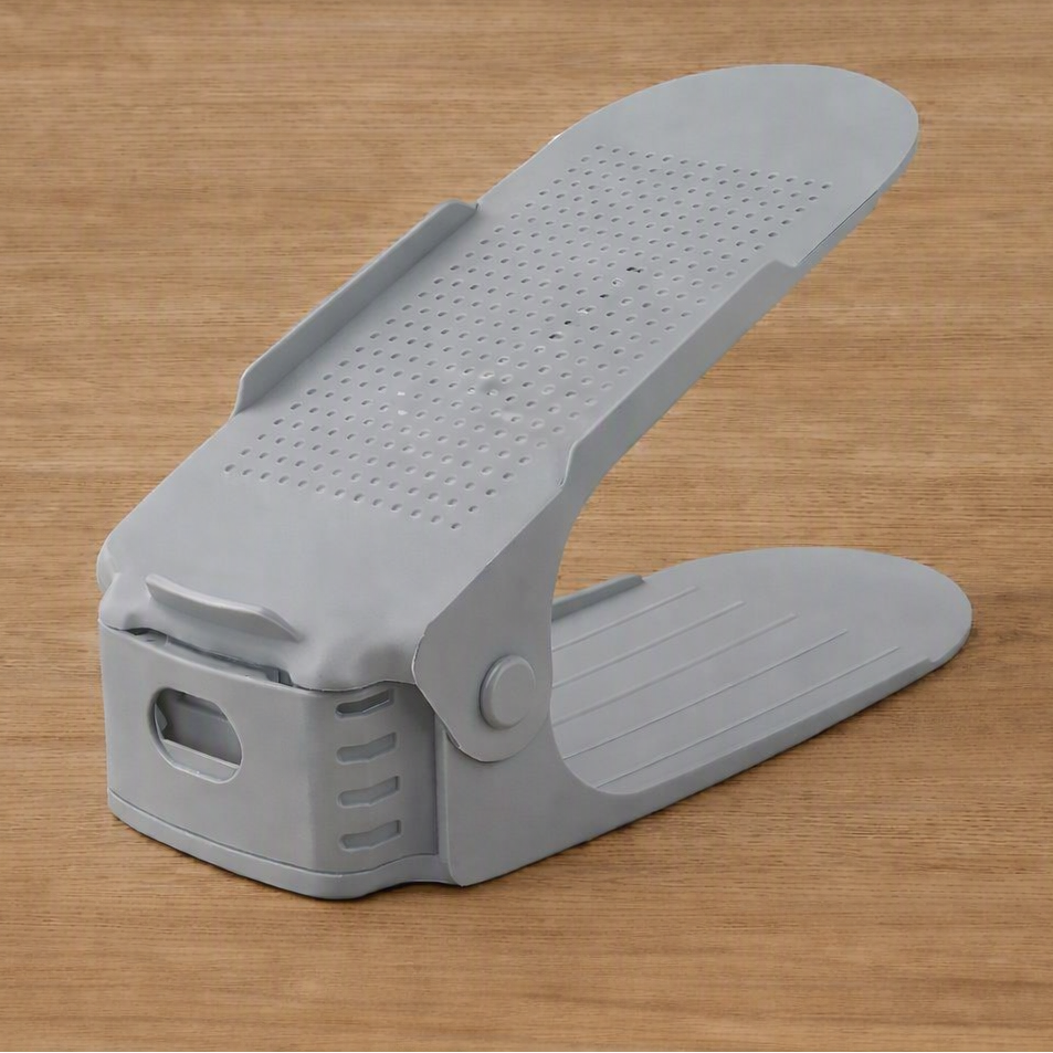 Rangement chaussure FJELL™ réglable en PP haute densité gris pour entrée organisée et harmonieuse