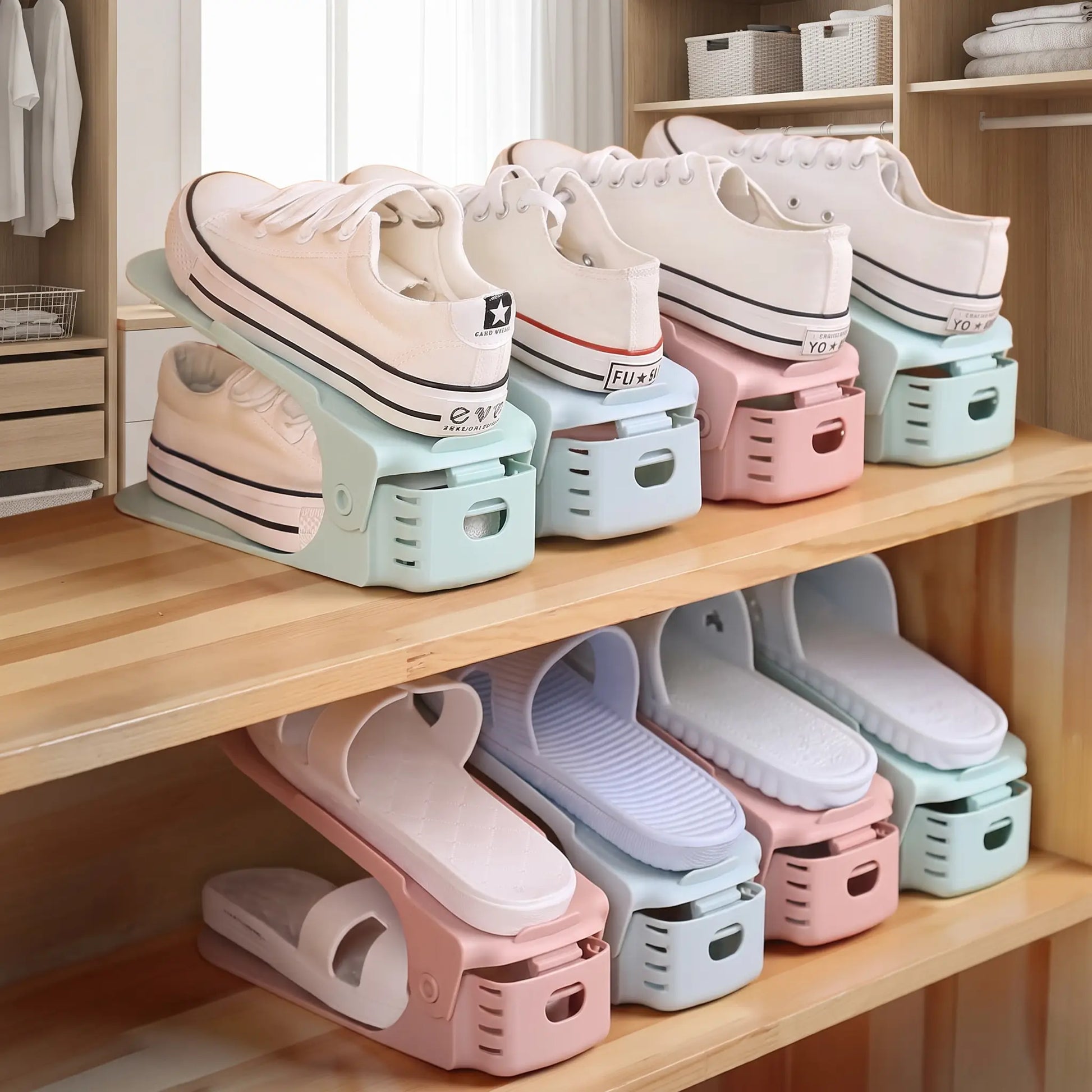 Rangement chaussure FJELL™ réglable en PP haute densité  pour entrée organisée et gain de place