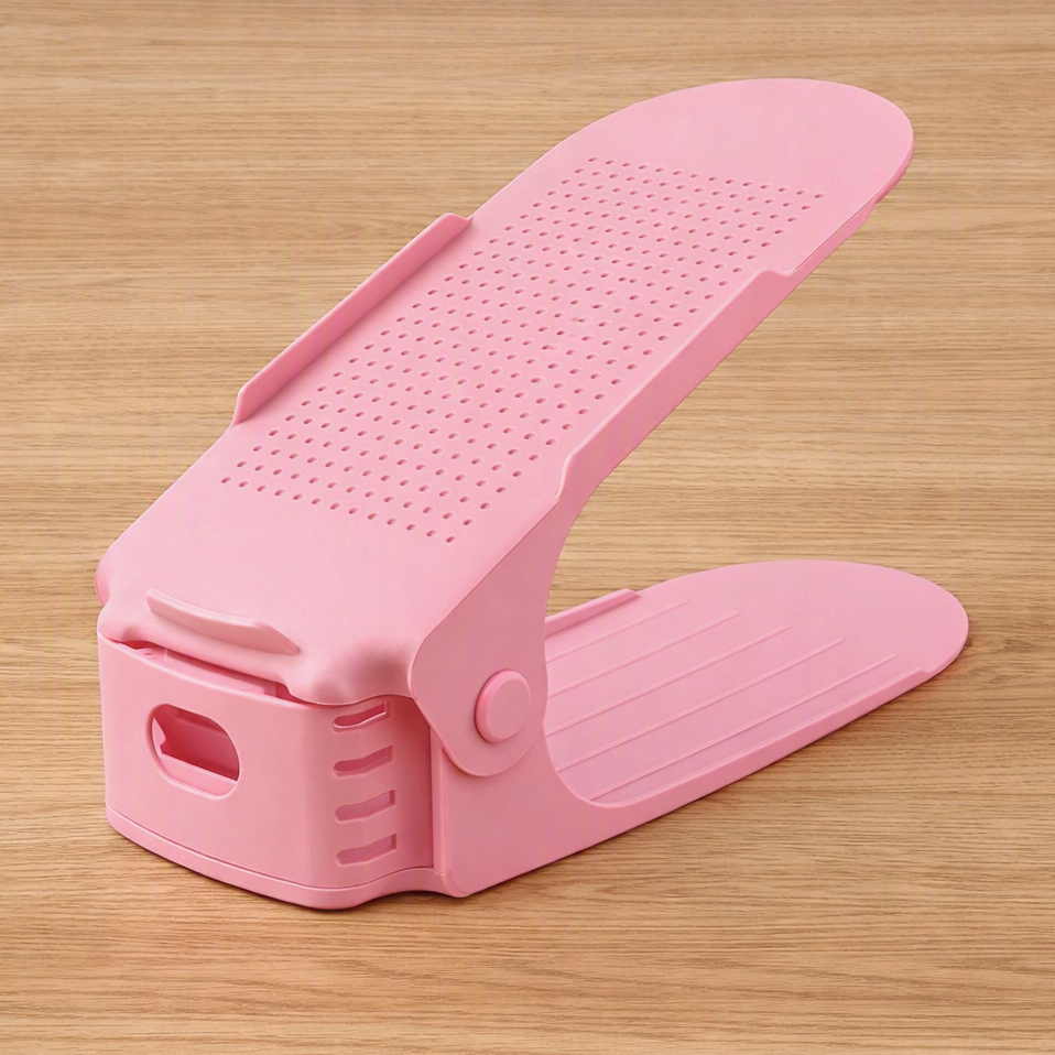 Rangement chaussure FJELL™ réglable en PP haute densité rose pour entrée organisée et harmonieuse