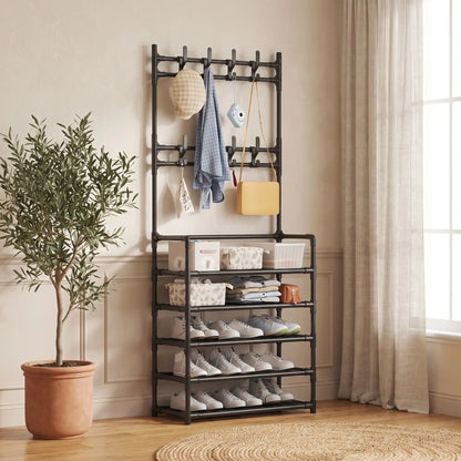 Rangement chaussures Norden noir gain de place Organizehome avec structure solide pour économiser de l’espace