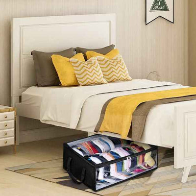 Rangement pour casquette en dessous du lit