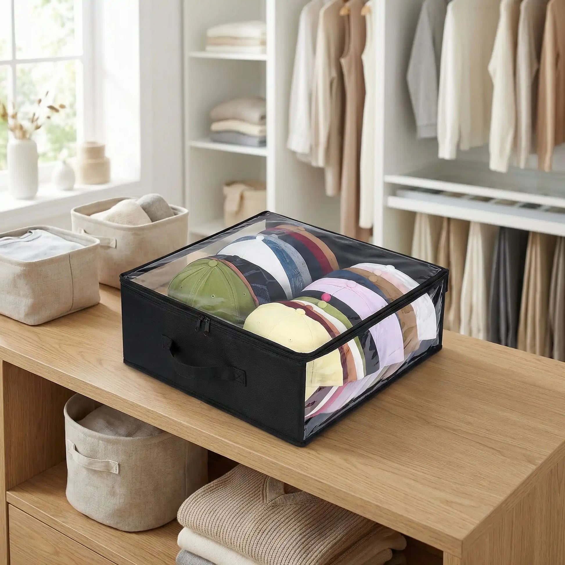 Rangement pour casquette optimisé