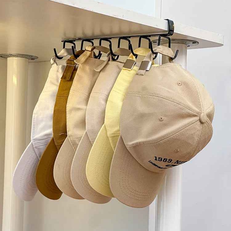 SUPPORT A CASQUETTE | Double Rangée Pour Placard - Rangement signature