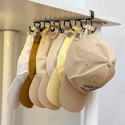 SUPPORT A CASQUETTE | Double Rangée Pour Placard - Rangement signature