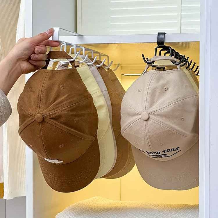 SUPPORT A CASQUETTE | Double Rangée Pour Placard - Rangement signature