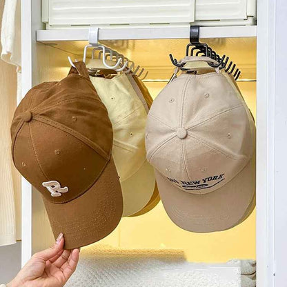 SUPPORT A CASQUETTE | Double Rangée Pour Placard - Rangement signature