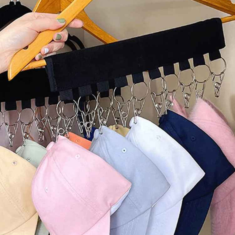 Support casquette placard