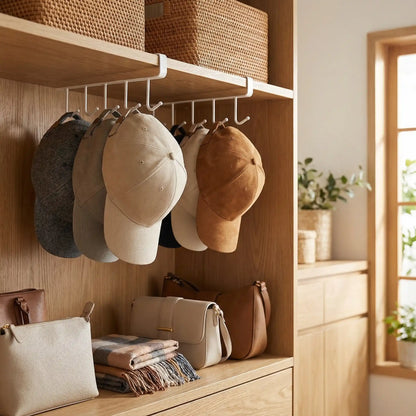 Support casquette rangement et organisation entrée