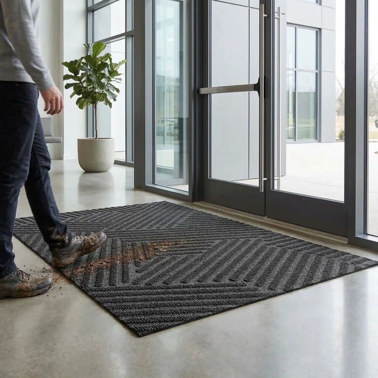 TAPIS D ENTREE | Rainures 3D Pro - Rangement signature